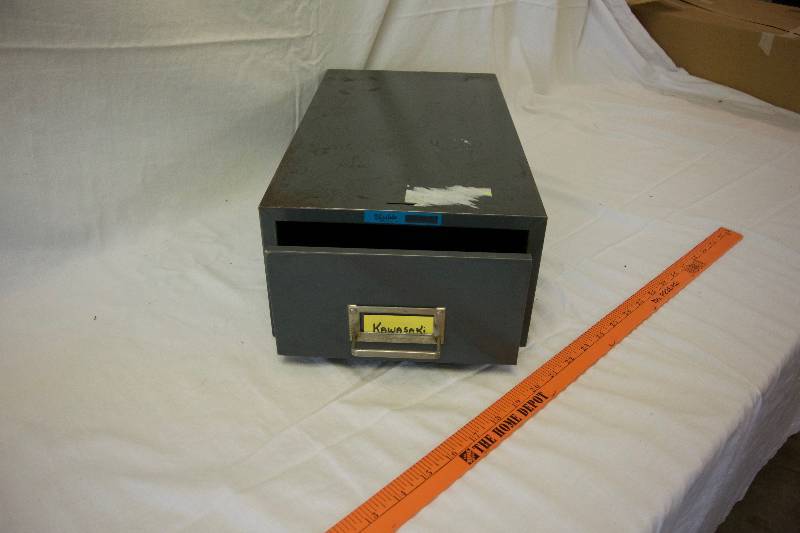 lot 53 image: All Metal Single-Drawer File Cabinet