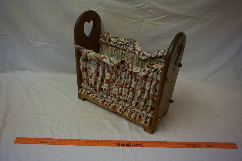 lot 93 image: Hand Made Pine Knitting Storage