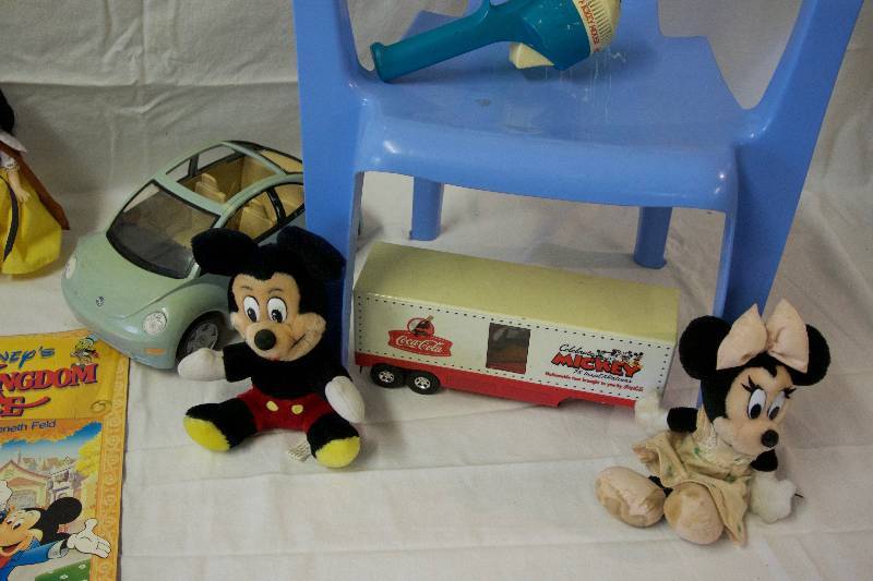 lot 88 image: Mickey Mouse Chair & Toys