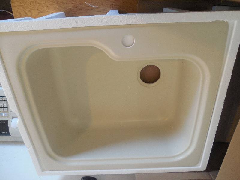 lot 85 image: Dual Mount Composite 25 in. 1-Hole Single Bowl Kitchen Sink in White