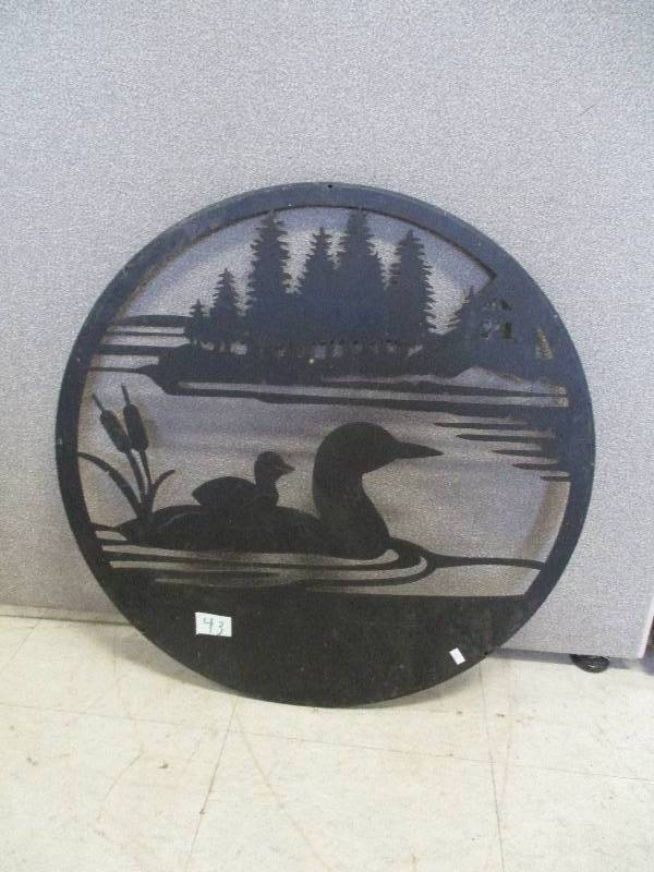 lot 43 image: Metal Loon Sign