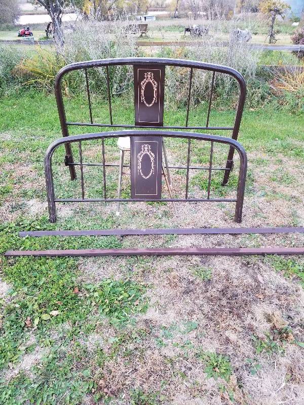 Iron bed frame