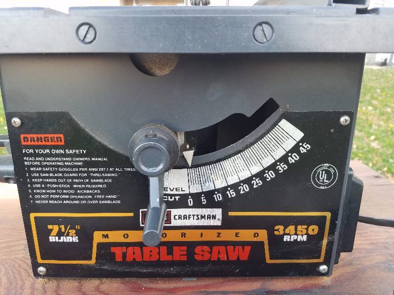 Craftsman Table Saw