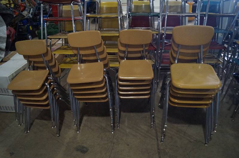 Large Lot Stackable School Chairs