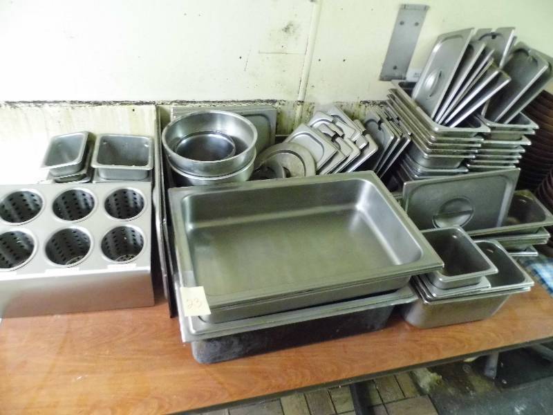 lot 23 image: Stainless Steel Steam Table Inserts