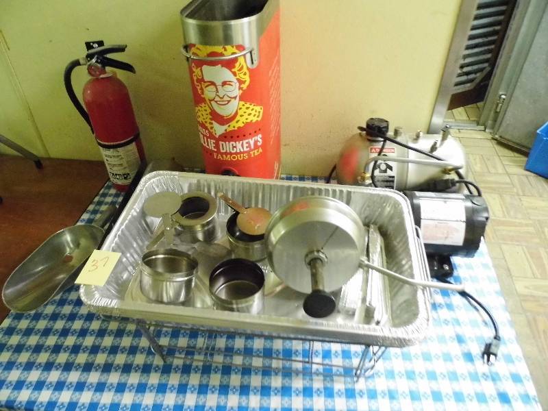 lot 37 image: Motor - Tea Dispenser - Fire Extinguisher