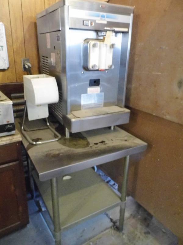 lot 99 image: Stainless Steel Table - Ice Cream Machine