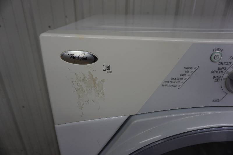 lot 14 image: Whirlpool Model WED8300SW2 Duet Sport Electric Cloths Dryer