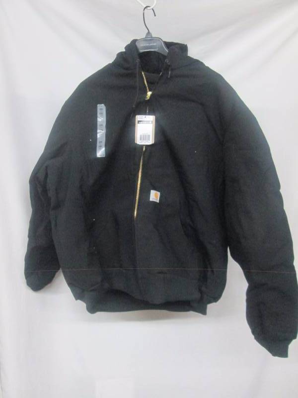 lot 27 image: Carhartt Mens Tall Duck Active Jacket - Black