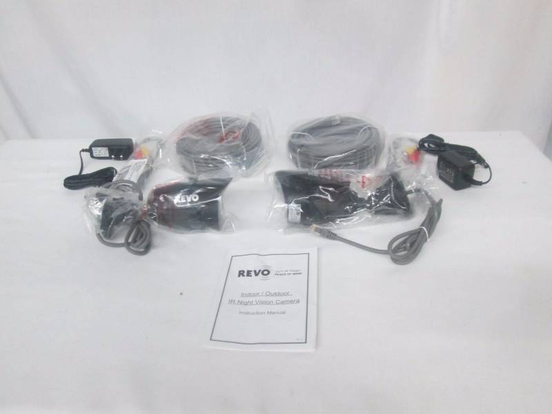 lot 13 image: Revo 700 TV IndoorOutdoor Bullet Camera - 2pk.