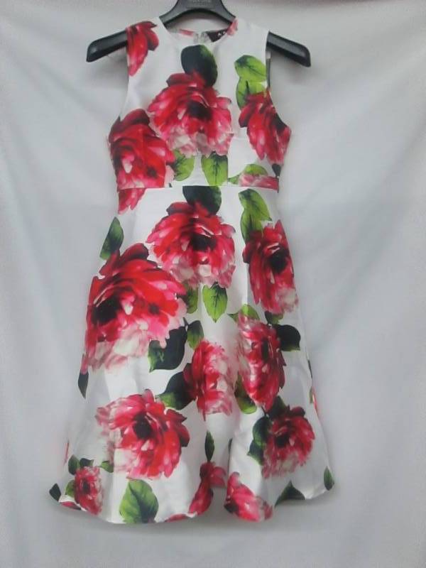 lot 69 image: AX Paris Womens Floral Printed Midi Skater Dress