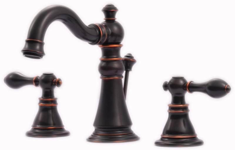 lot 18 image: Ultra Faucets 2-Handle Bathroom Faucet - Bronze