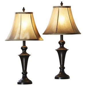 lot 52 image: McLeland Design Braden 2-pc. Table Lamp