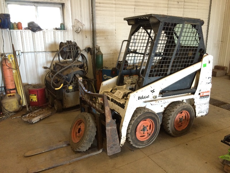 IR Bobcat 463  includes Bucket, Forks & Spare Tire  Starts, Runs & Operates  Diesel Fuel