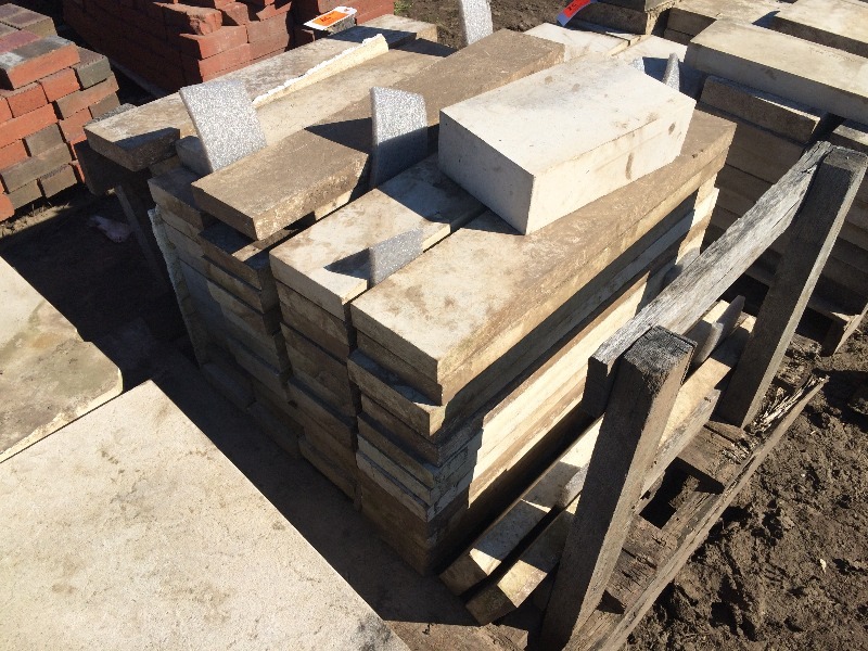 lot 74 image: Pavers, Decretive Stone, Block   30 x 6 x 1.25  Pallet Lot