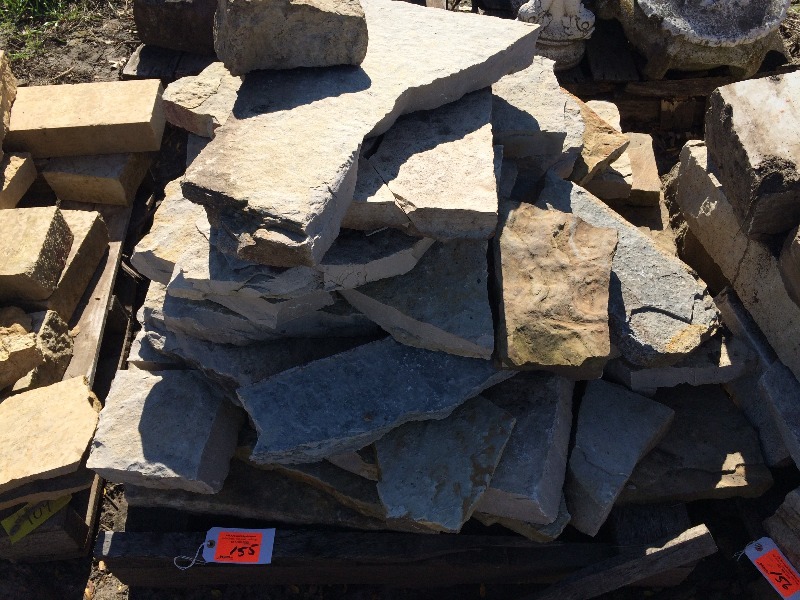 lot 155 image: Pavers, Decretive Stone, Block   random sizes  pallet lot