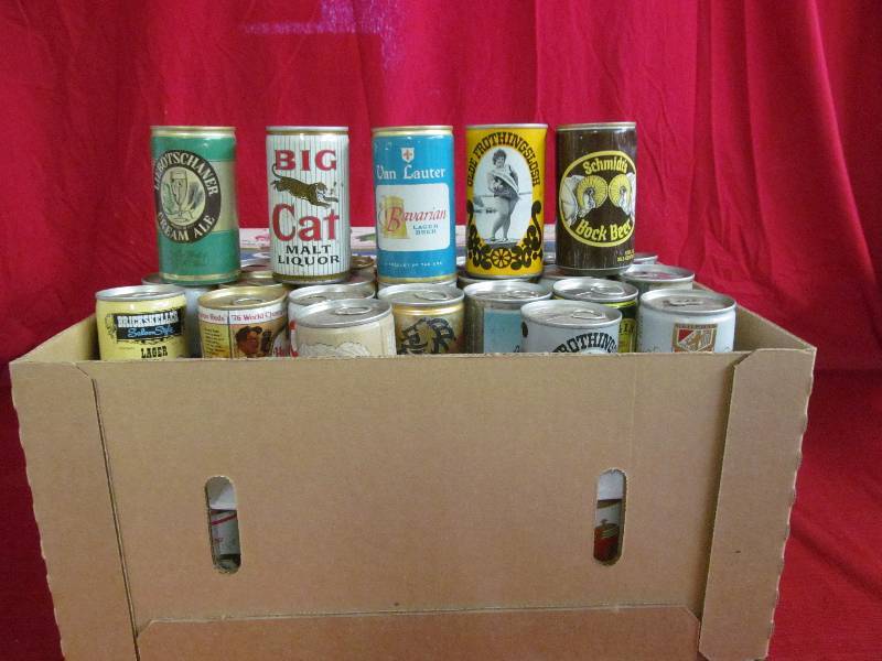 lot 9 image: vintage beer cans
