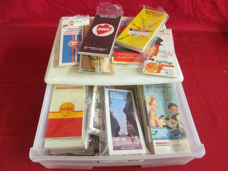 lot 37 image: Vintage Road Maps