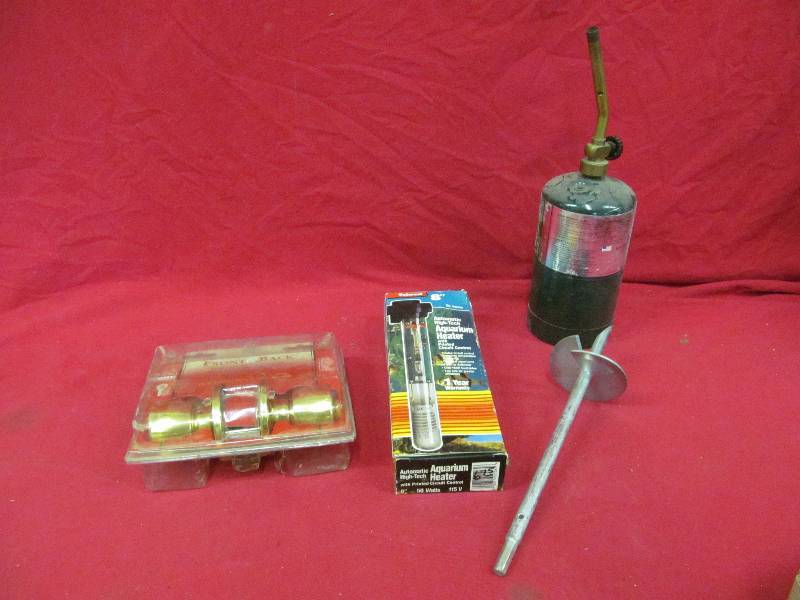 lot 217 image: Door KnobsPropane Torch