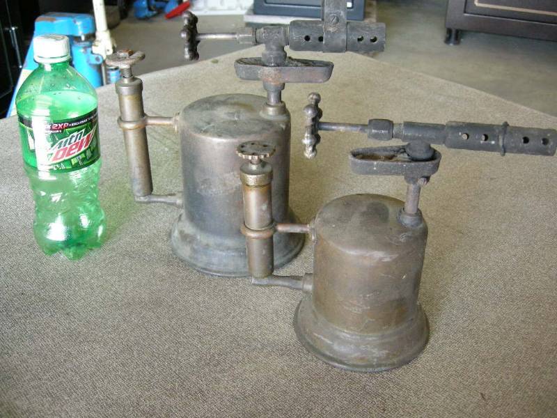 lot 56 image: Pair Old Gas Torches