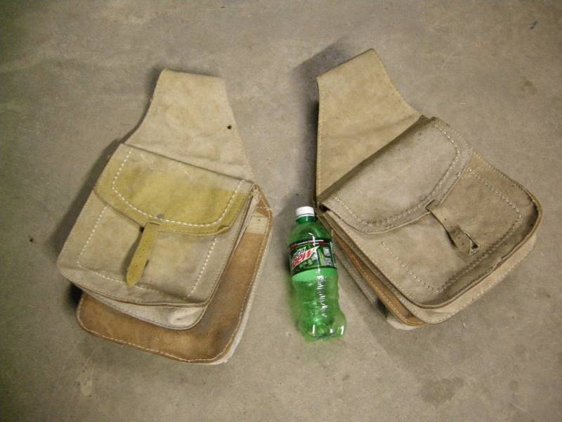 lot 102 image: Leather Saddle Bags