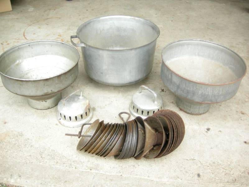 lot 182 image: Antique Cream Separator Funnels