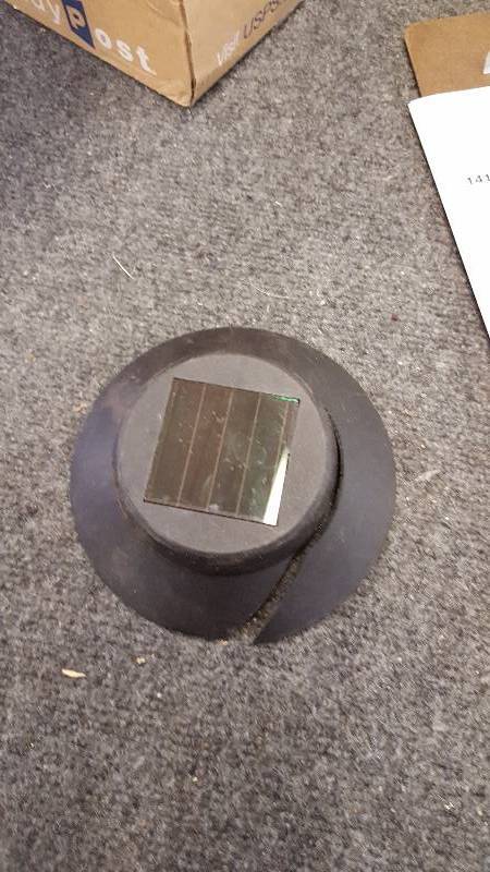 lot 145 image: Black Solar Pathway Lights - 5pk. - NEW