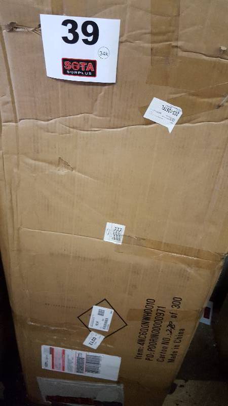 lot 39 image: Microwave Pantry - white - NEW