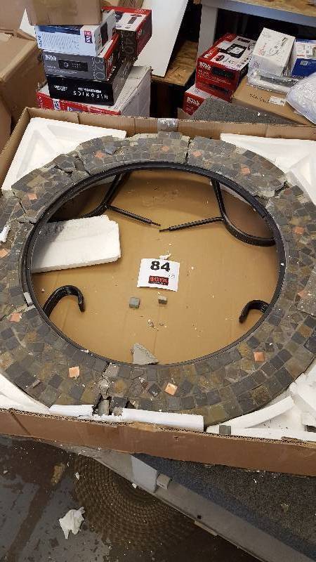 lot 84 image: Tuscany 34 Slate Fire Pit - NEW
