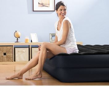 lot 132 image: Intex Dura-Beam Fiber-Tech Pillow-Rest Raised Airbed - Queen - NEW