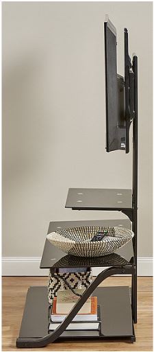lot 139 image: alcove Tiered Flat-Panel TV Stand - NEW