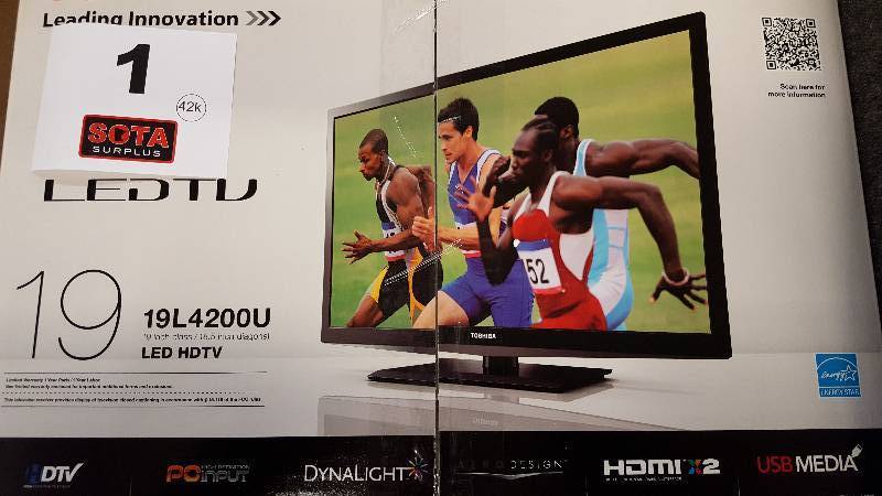 lot 1 image: Toshiba 19 720p LED HDTV - NEW