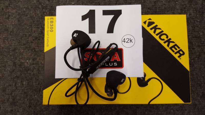lot 17 image: KICKER Bluetooth Sports Earbuds - NEW