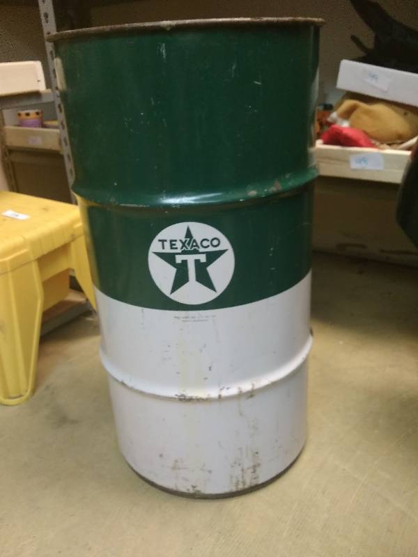 Vintage Texaco Oil Drum October Tool Auction KBID