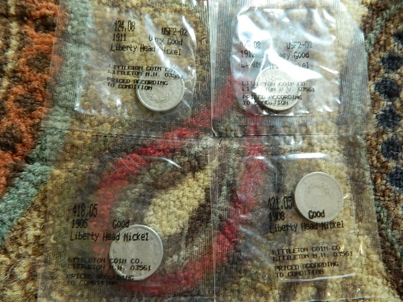 4 Liberty Head Nickels