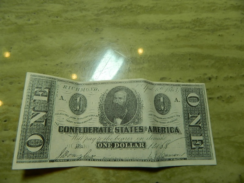 One Confederate States America Dollar