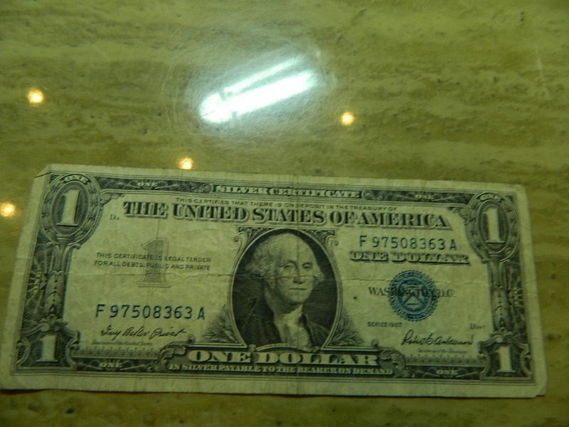 One US Dollar Silver Certficate