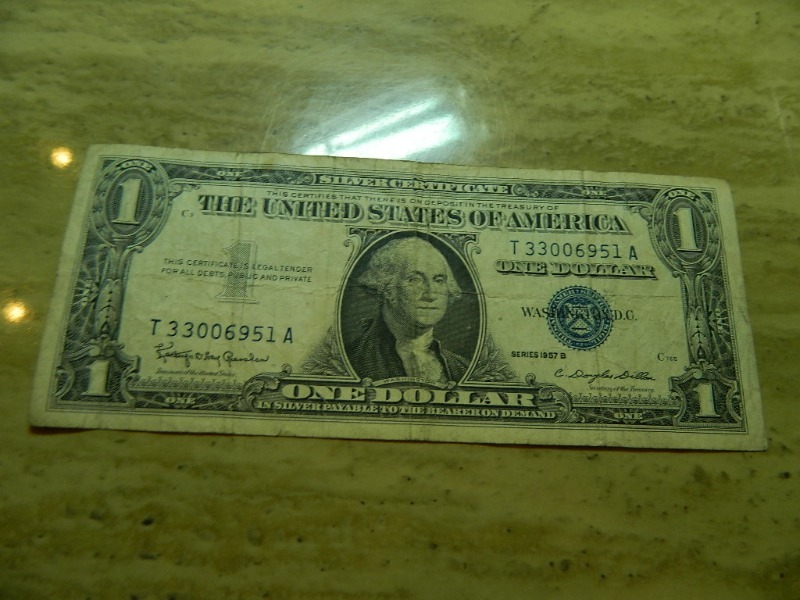One US Dollar Silver Certficate