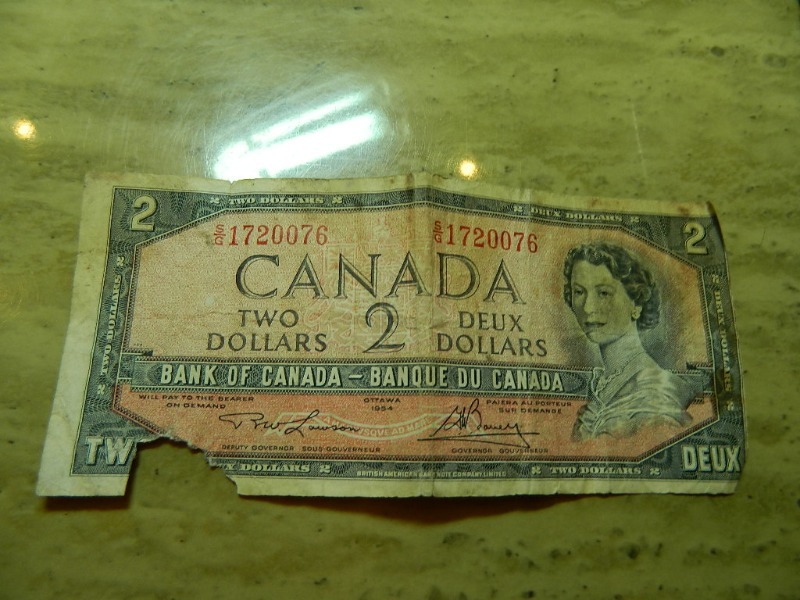 1954 Candian $2 Bill