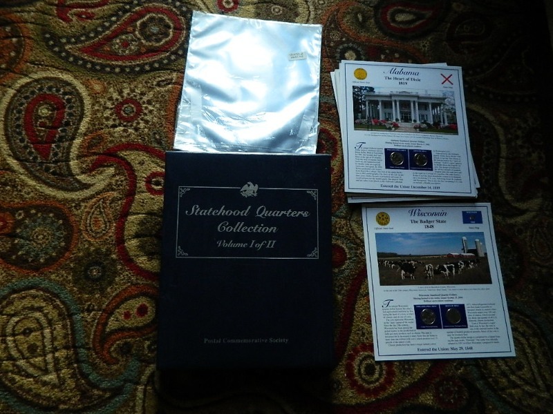 US Mint Album with Stamps