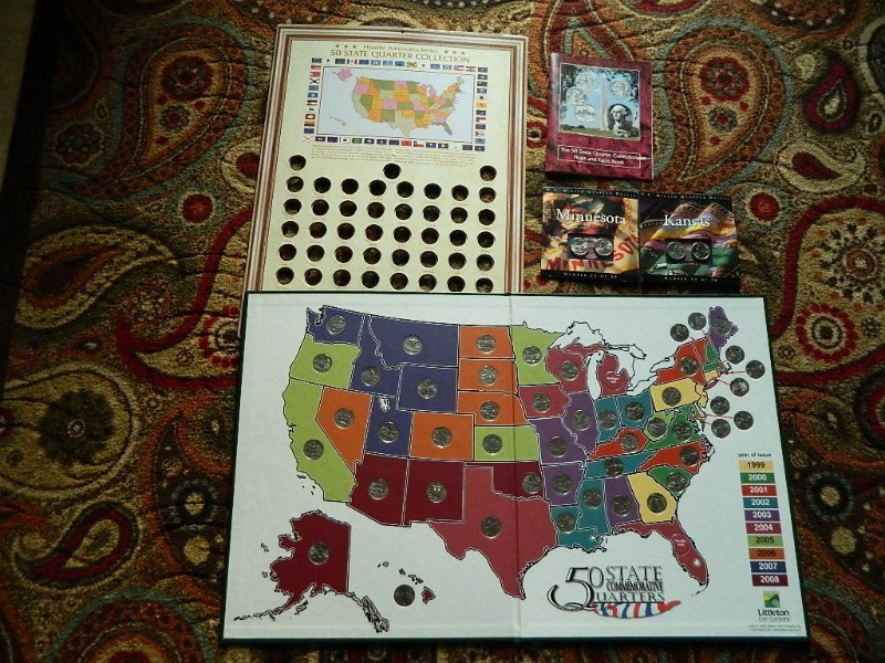 US Quarters with Maps and More