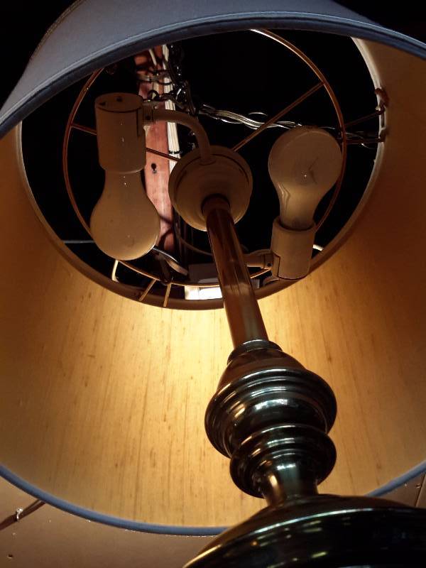 lot 12 image: Stiffel, Hanging Lamp.. Brass.. Nice shape