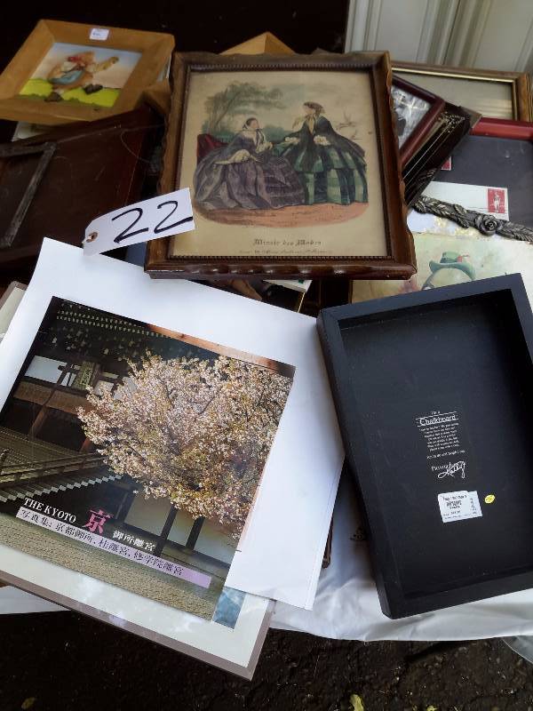 lot 22 image: Misc. Frames and Pictures as shown