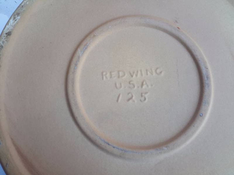 lot 7 image: REDWING, Bean pot with handle and serving tray.. One other