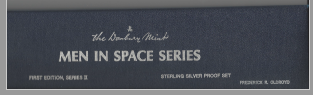6 - 1 oz Sterling Silver Coins. Men In Space Series