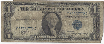 1935 A $1 Silver Certificate Dollar