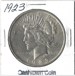 1923 BU Peace Dollar