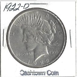 1922-D BU Peace Dollar