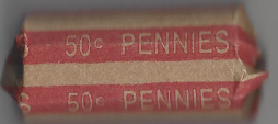 Half Roll of 25 Different Wheat Pennies