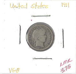 1911 Barber Dime
